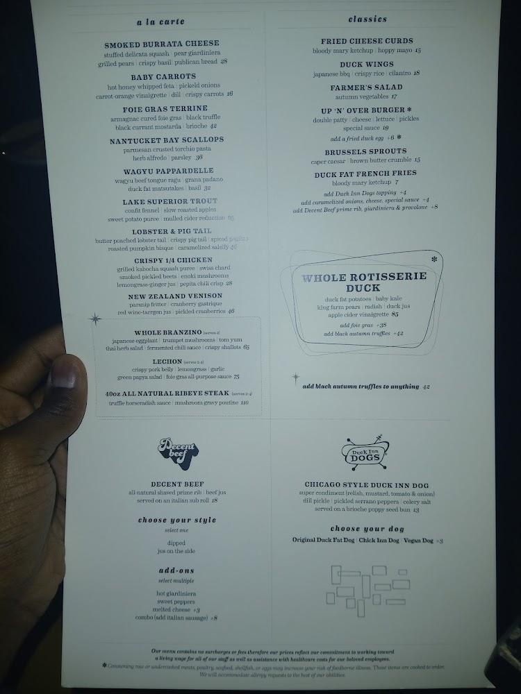The Duck Inn Menu image 4